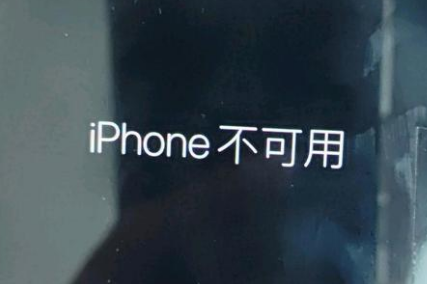 康乐苹果服务网点分享锁屏界面显示“iPhone 不可用”如何解决 