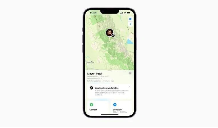 康乐苹果14维修分享iPhone14系列中 FindMy功能通过卫星分享位置方法教程 